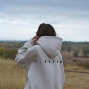 BEIGE HOODIE BLESSED